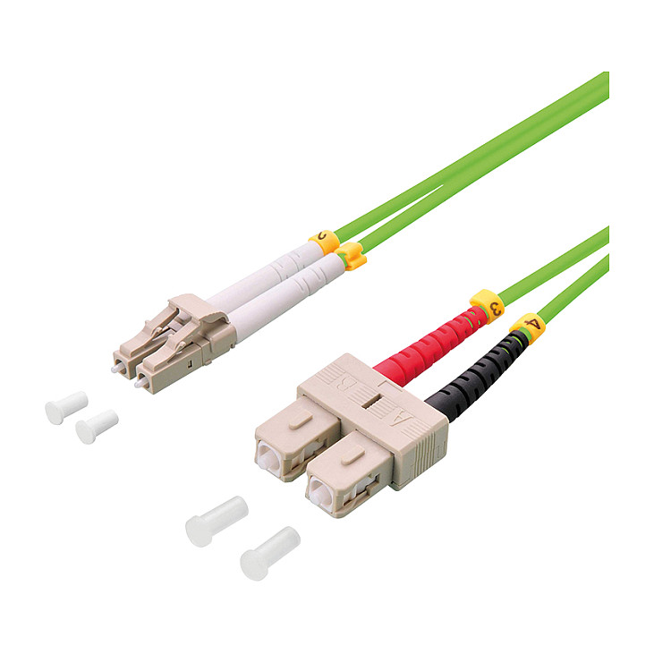 LogiLink LWL Patchkabel LC-Duplex - SC-Duplex OM5 10 m