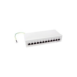 Patchpannel Desktop 12 Port Cat6 STP grey LogiLink Netzwerk- und Serverschränke
