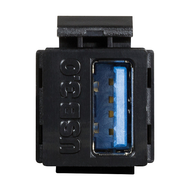 Keystone Verbinder USB 3.0-A F/F. black LogiLink