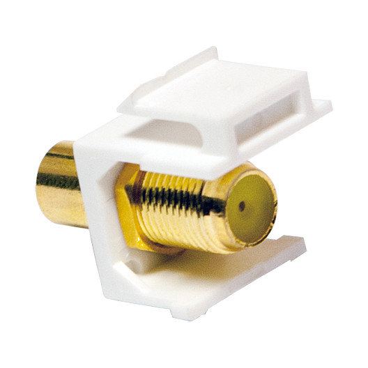 Keystone Verbinder RCA female > F female - yellow LogiLink