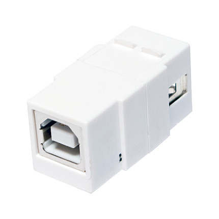 Keystone Verbinder USB2.0-A > USB2.0-B F/F, white LogiLink