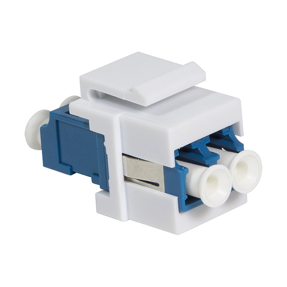 Keystone Verbinder Fibre LC-Duplex Singlemode. blue LogiLink Netzwerk- und Serverschränke