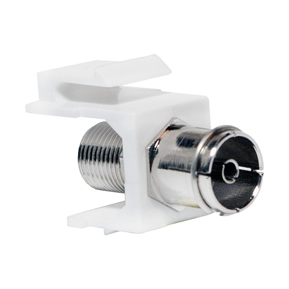 Keystone Verbinder IEC female > F-Type female LogiLink Netzwerk- und Serverschränke
