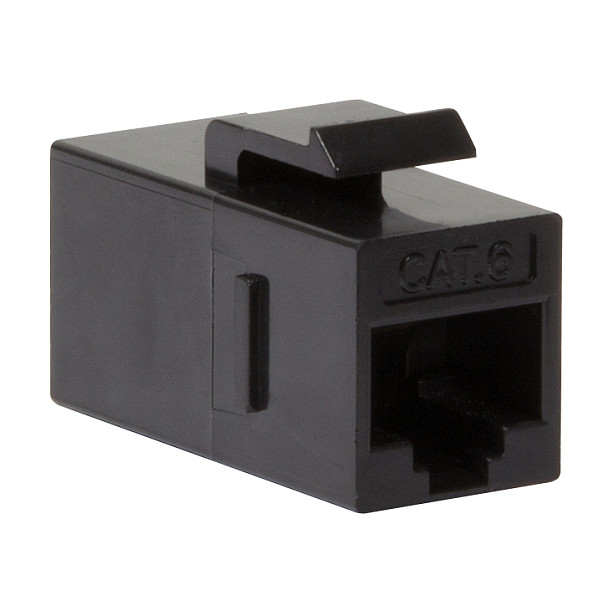 Keystone Verbinder Cat.6 UTP. 2xRJ45. black LogiLink Netzwerk- und Serverschränke