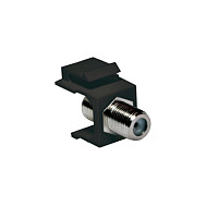 Keystone Verbinder F-Type 75 Ohm F/F, black LogiLink Netzwerk- und Serverschränke