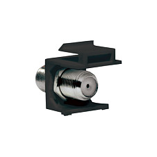 Keystone Verbinder F-Type 75 Ohm F/F, black LogiLink
