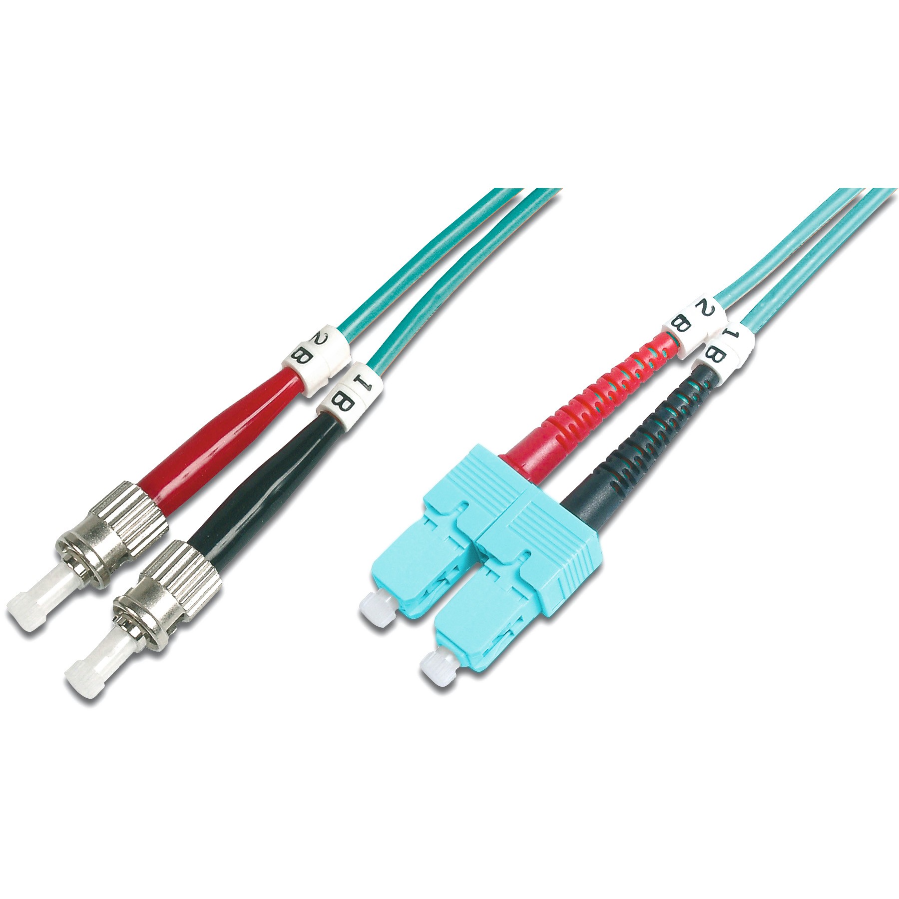 DIGITUS LWL Patchkabel ST -> SC 1.00m Multimode Duplex OM3 - DK-2512-01/3