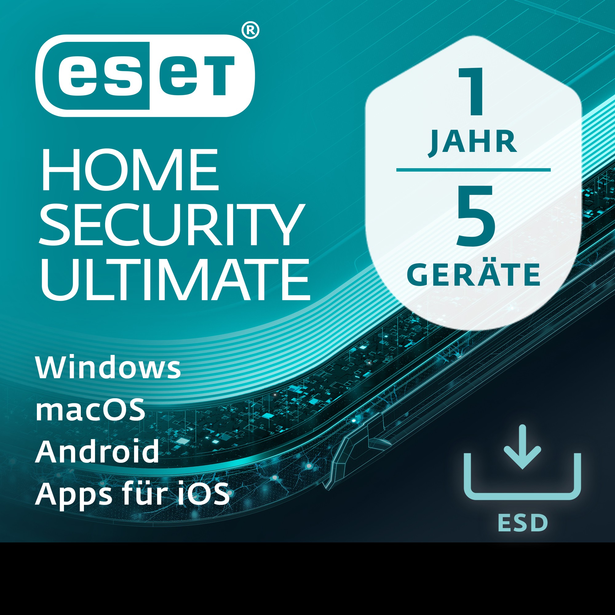 ESET EHSU-N1A5-VAKT-E, ESD-Lizenzen, ESET Home Security  (BILD1)