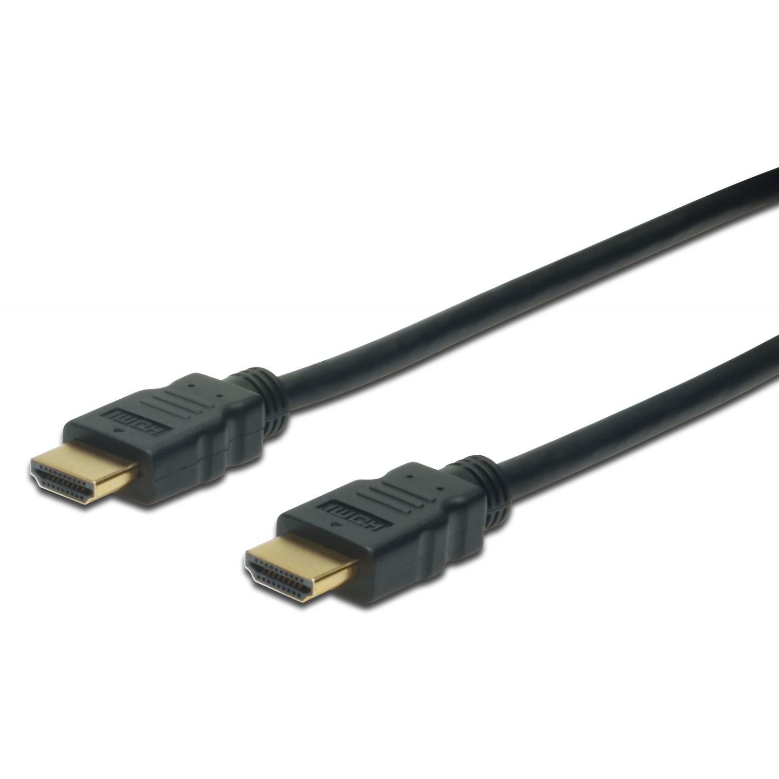 ASSMANN Electronic HDMI High Speed Anschlusskabel Typ A St/St 1.0m m/Ethernet Ultra HD 60p gold sw