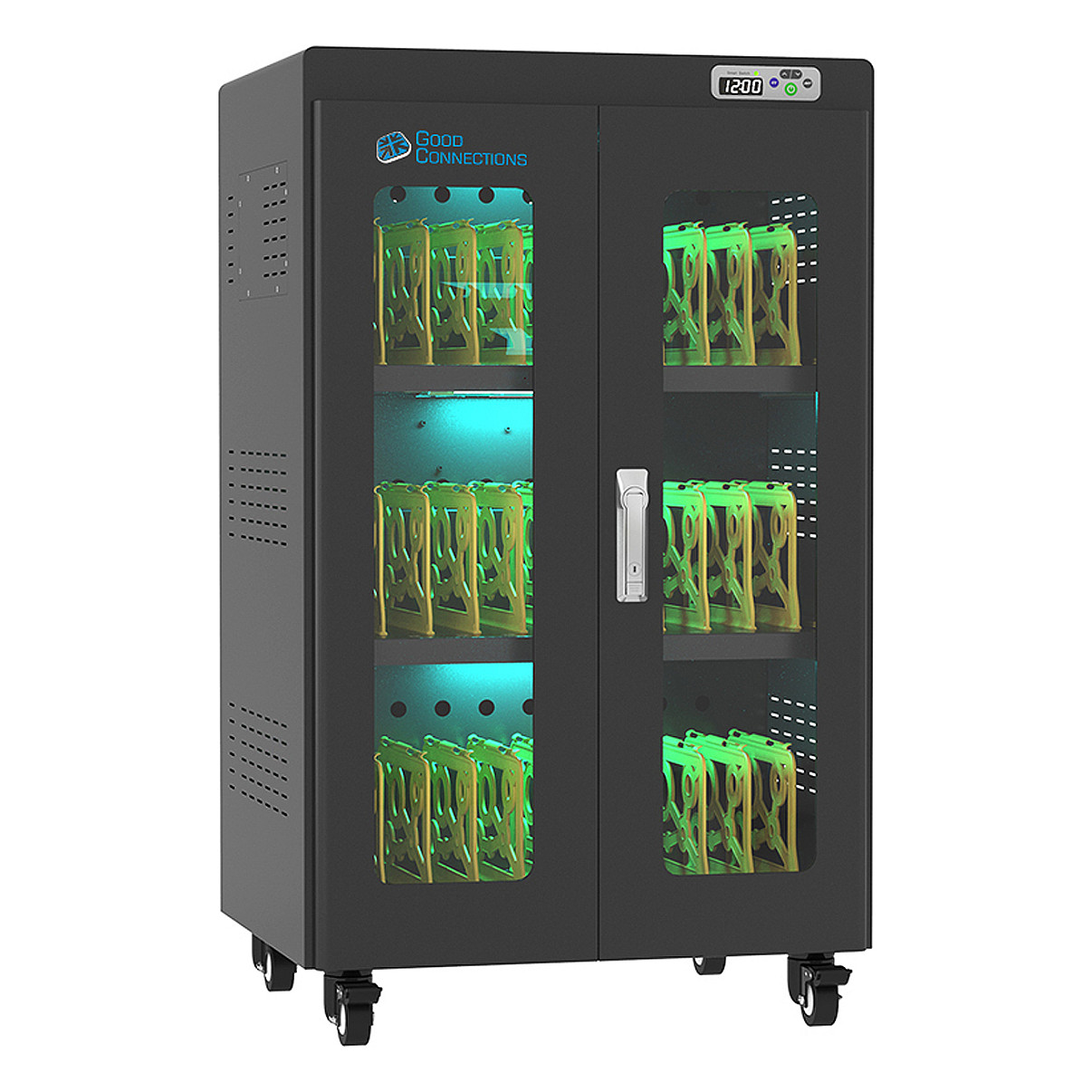 GoodConnections ANTARES N30E Notebook-Ladewagen bis 15,6" UVC-Desinfektion Schwarz