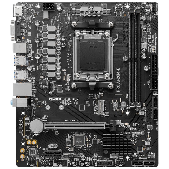 4711377093804 - PRO A620M-E Mainboard Sockel (PC) AMD AM5 Formfaktor (Details) Micro-ATX Mainboard-Chipsatz AMD® A620