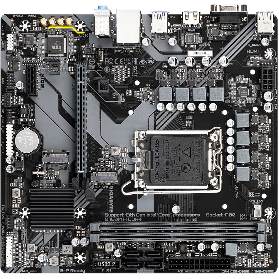 Gigabyte B760M H DDR4, Mainboards Intel, Gigabyte B760M B760M H (BILD6)