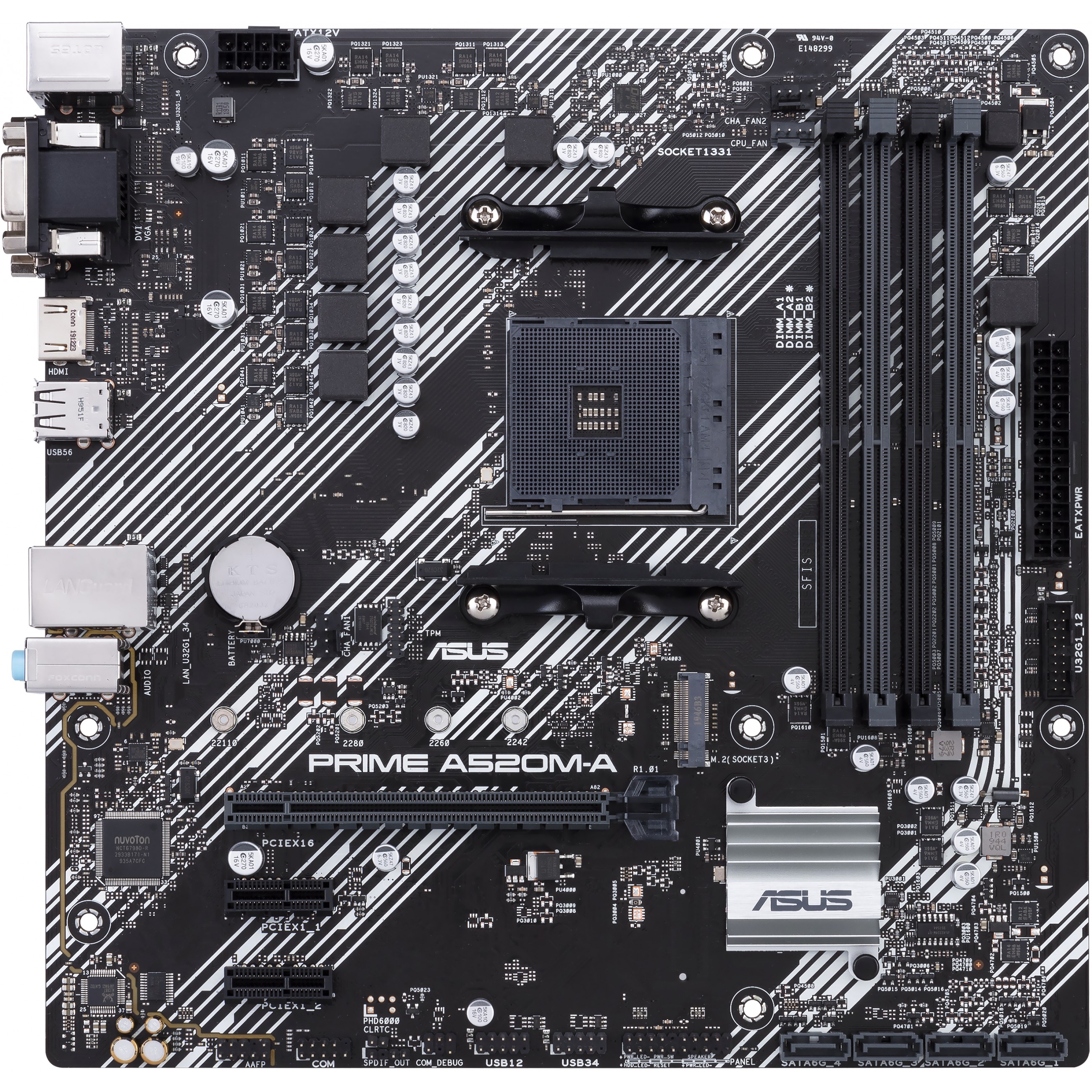 ASUS 90MB17H0-M0EAYC, Mainboards AMD, ASUS PRIME A520M-A  (BILD1)