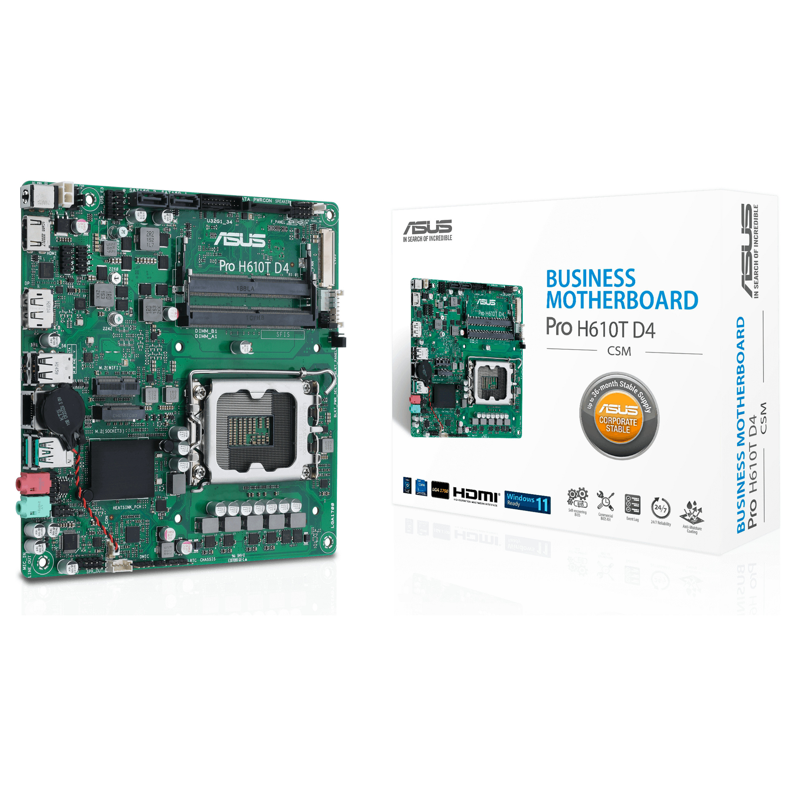 ASUS Pro H610T D4-CSM