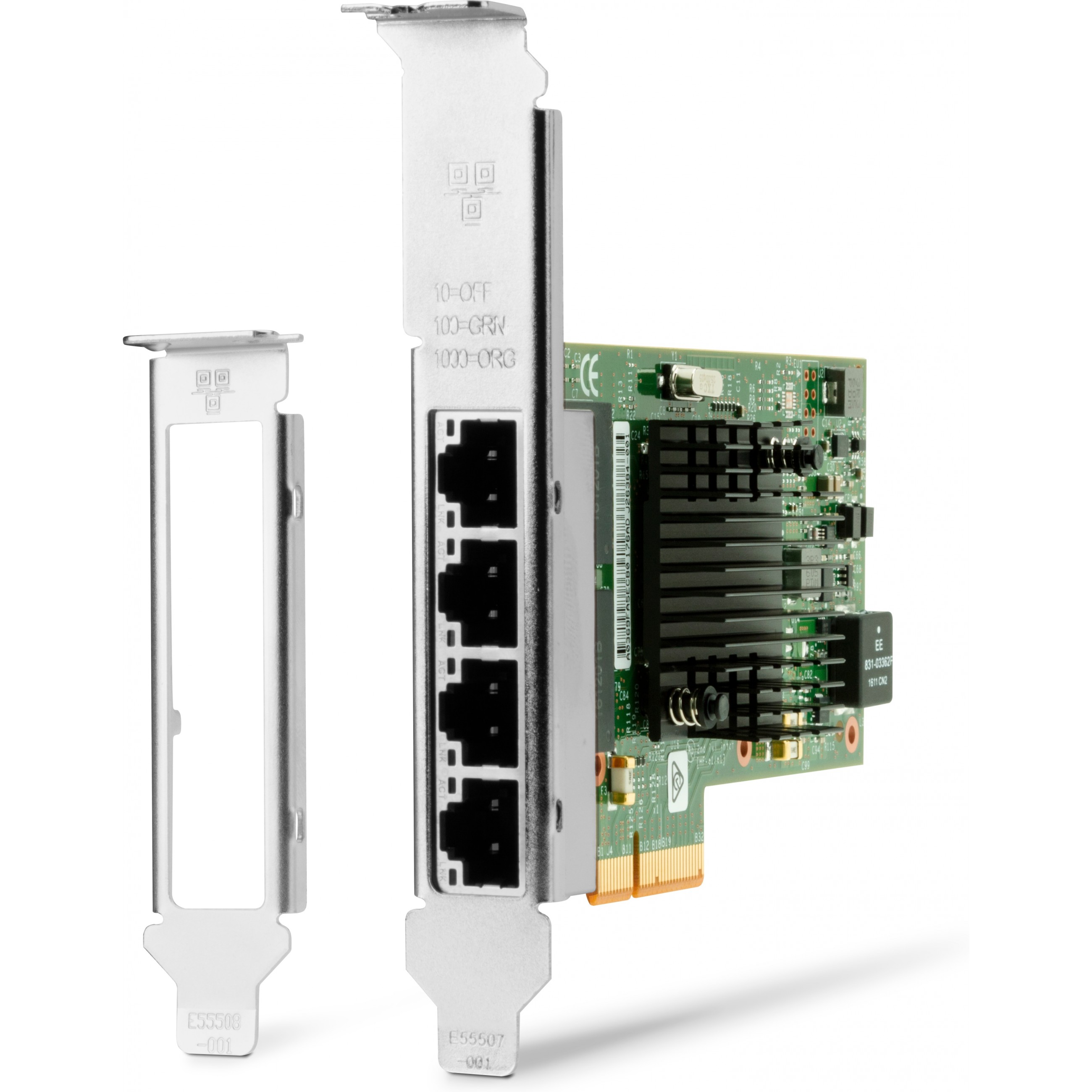 HP Intel Ethernet I350-T4 4-Port 1Gb NIC - W8X25AA