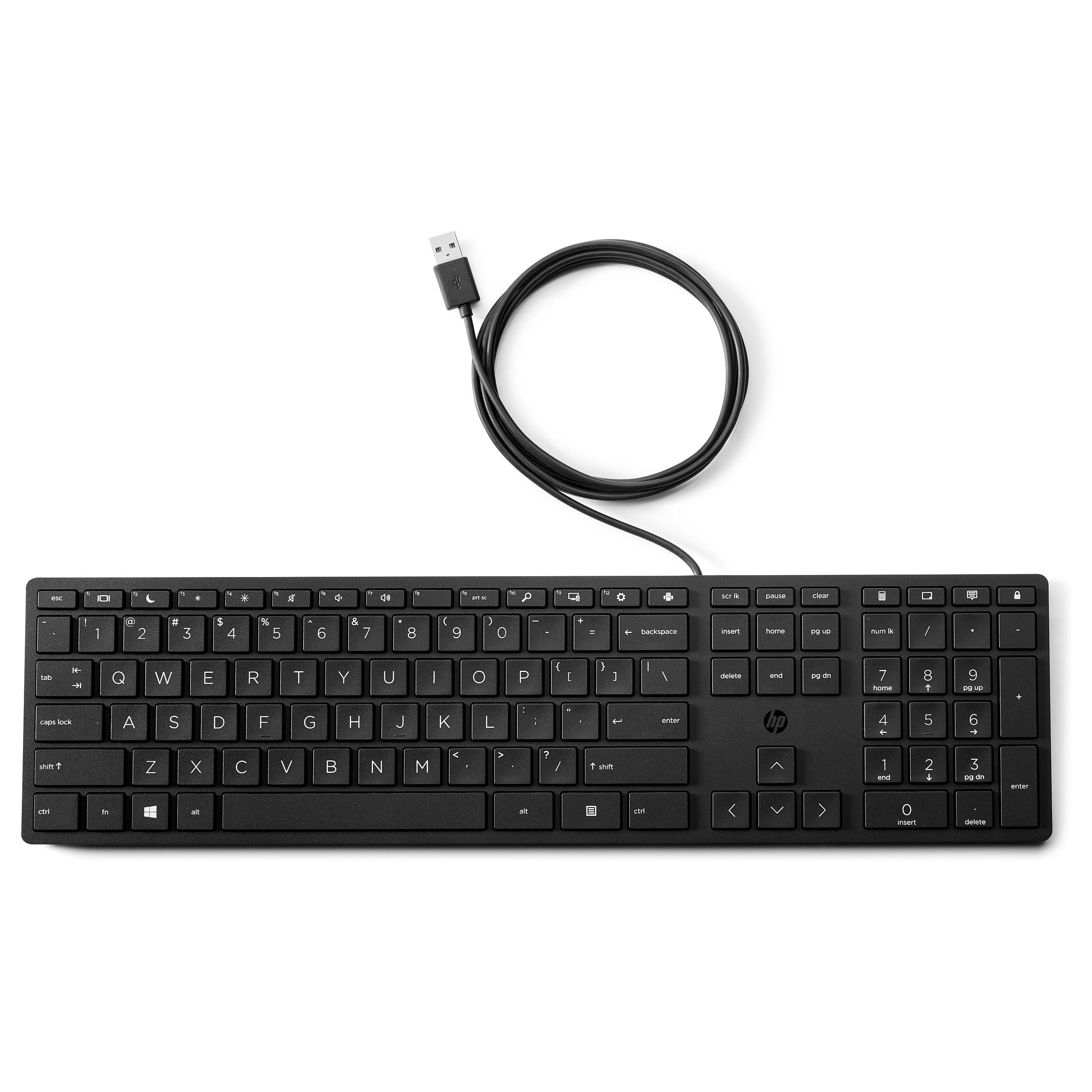 HP Wired Desktop 320K Keyboard (EU) US english QWERTY Mäuse & Tastaturen