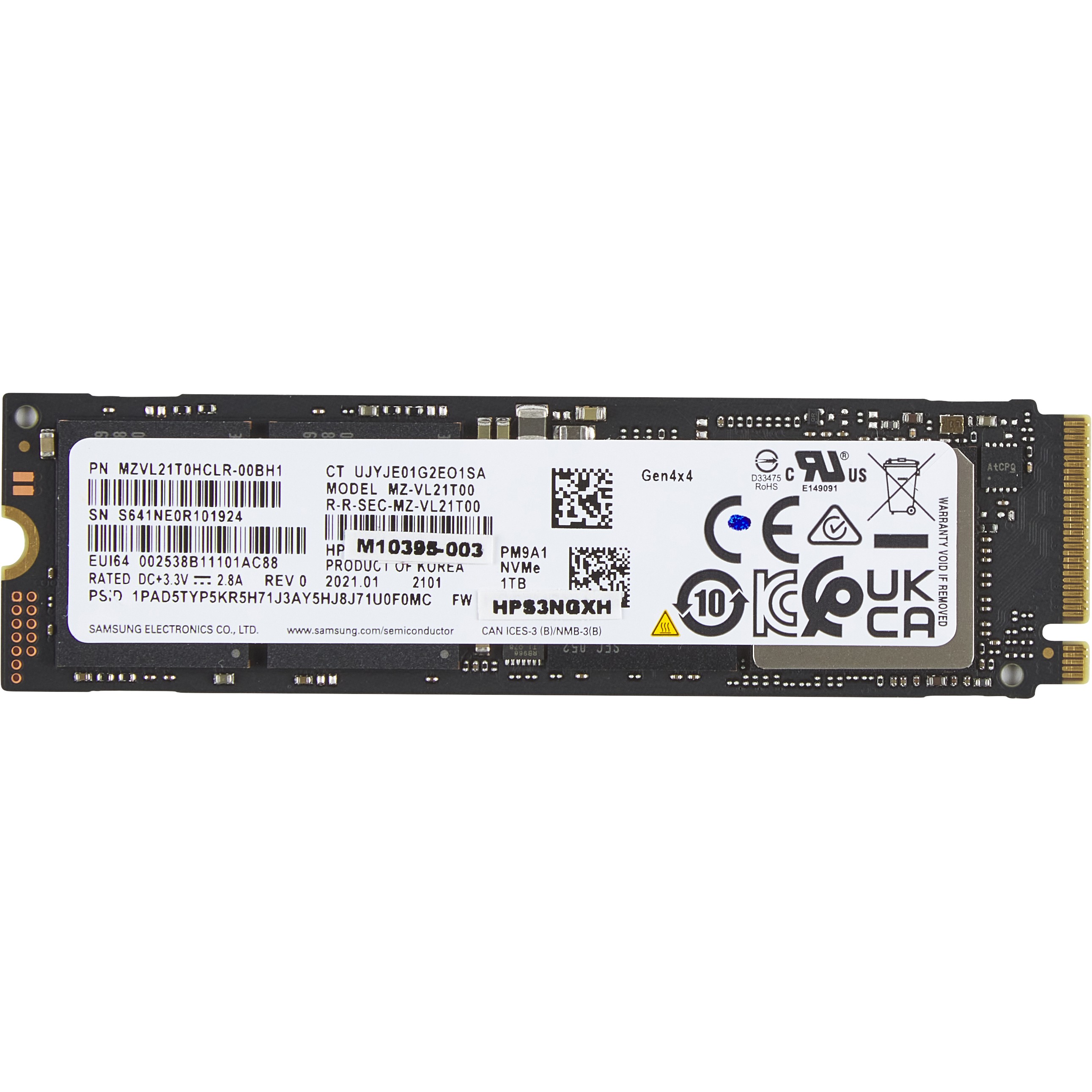 HP 1TB PCIe-4x4 NVMe M.2 SSD - 5R8Y0AA#ABB