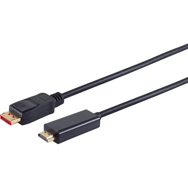 DisplayPort 1.4 > HDMI (ST-ST) 10m Adapterkabel 4K 60Hz Schwarz - 10-71075