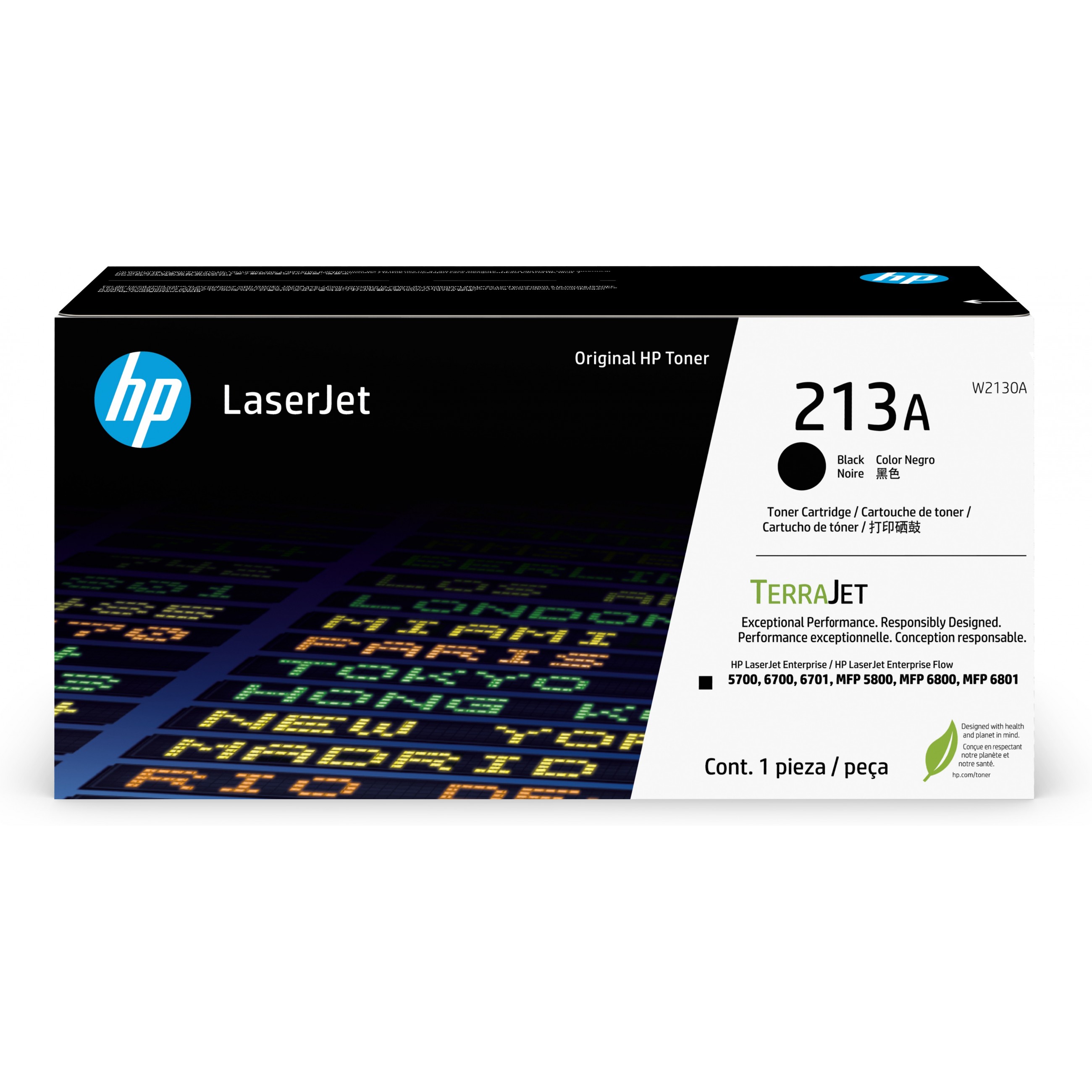 HP 213A Black Original LaserJet toner cartridge - W2130A