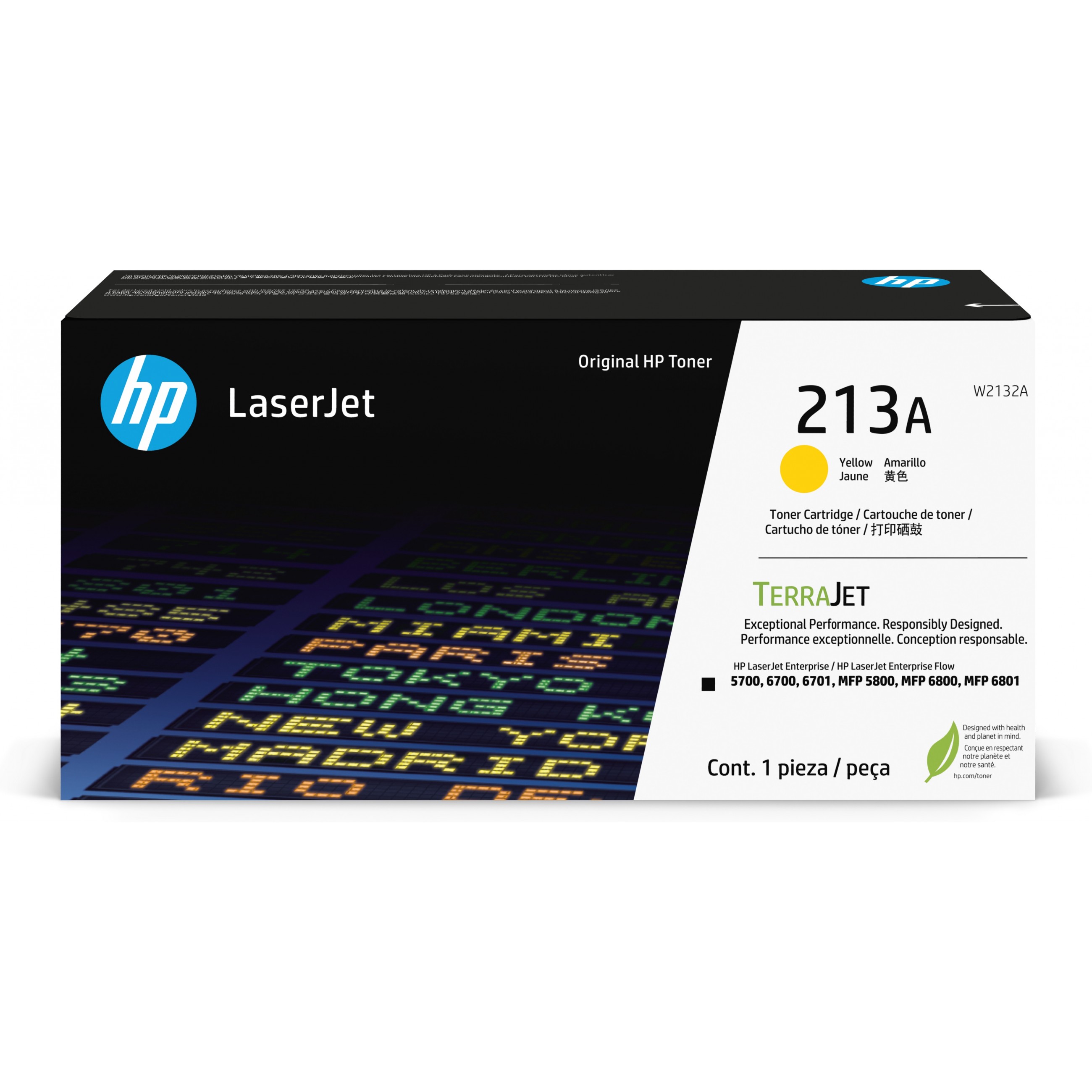 HP 213A Yellow Original LaserJet toner cartridge - W2132A