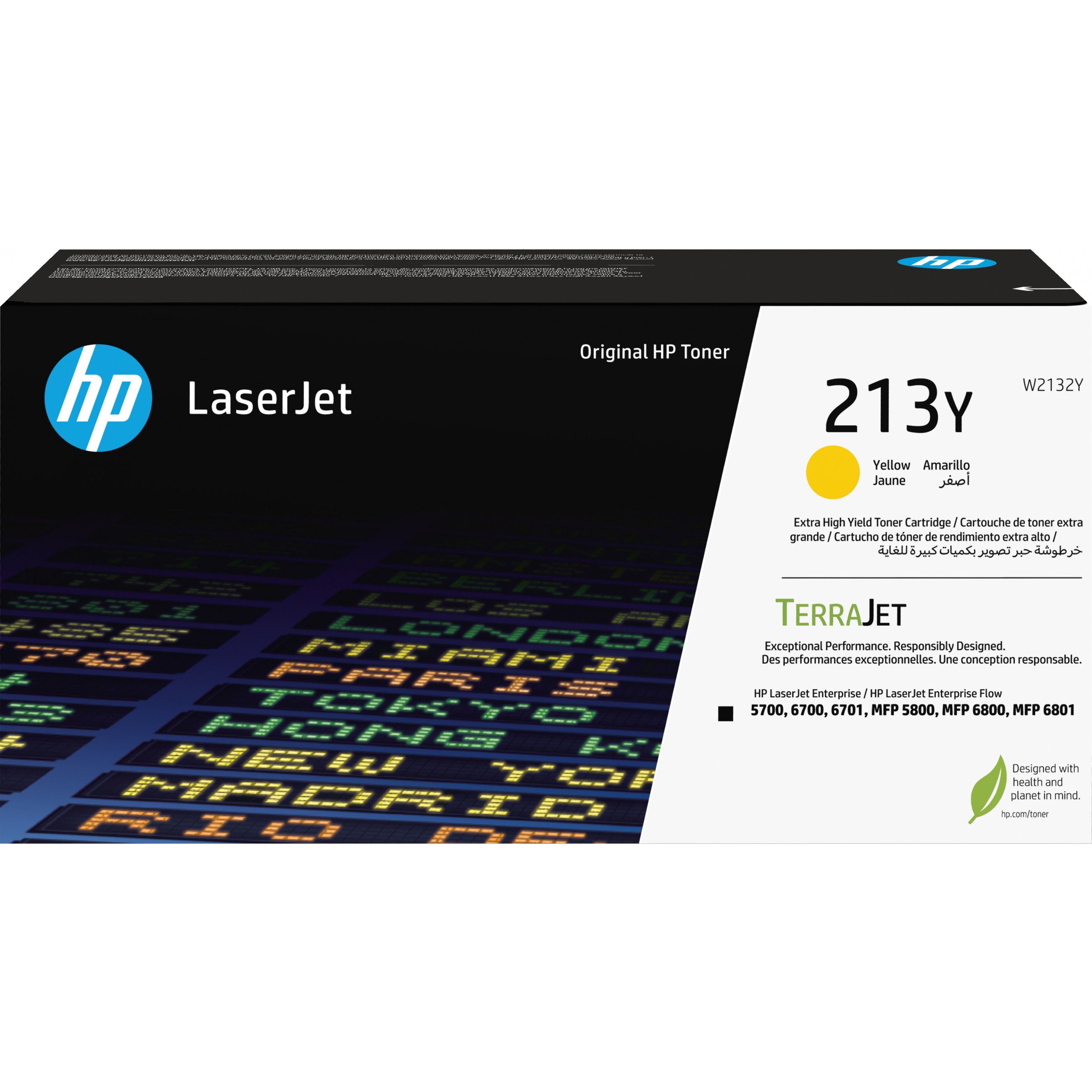 HP 213Y Extra High Yield Yellow Original LaserJet toner cartridge - W2132Y