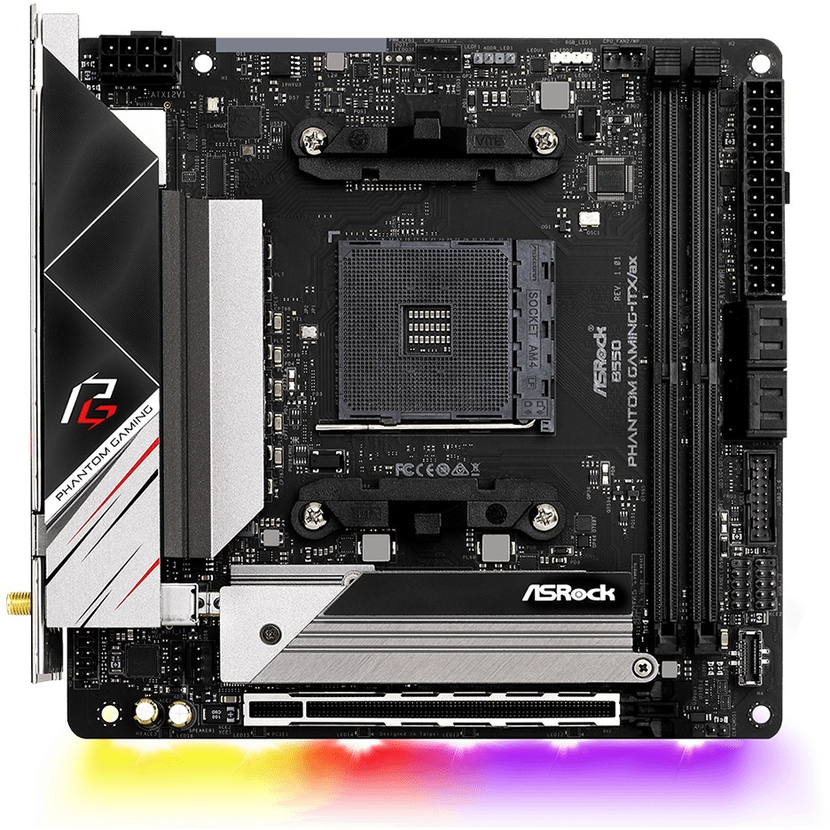 ASROCK B550 PHANTOM GAMING-ITX/AX (AM4) (D), ASRock  (BILD2)