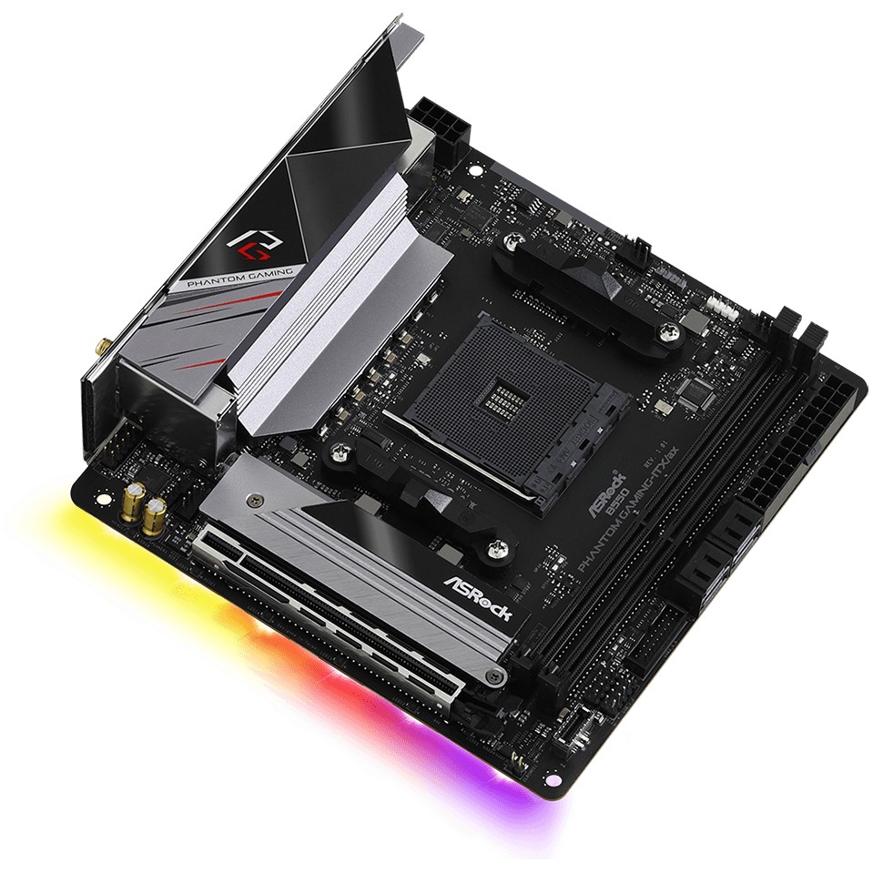 ASROCK B550 PHANTOM GAMING-ITX/AX (AM4) (D), ASRock  (BILD3)