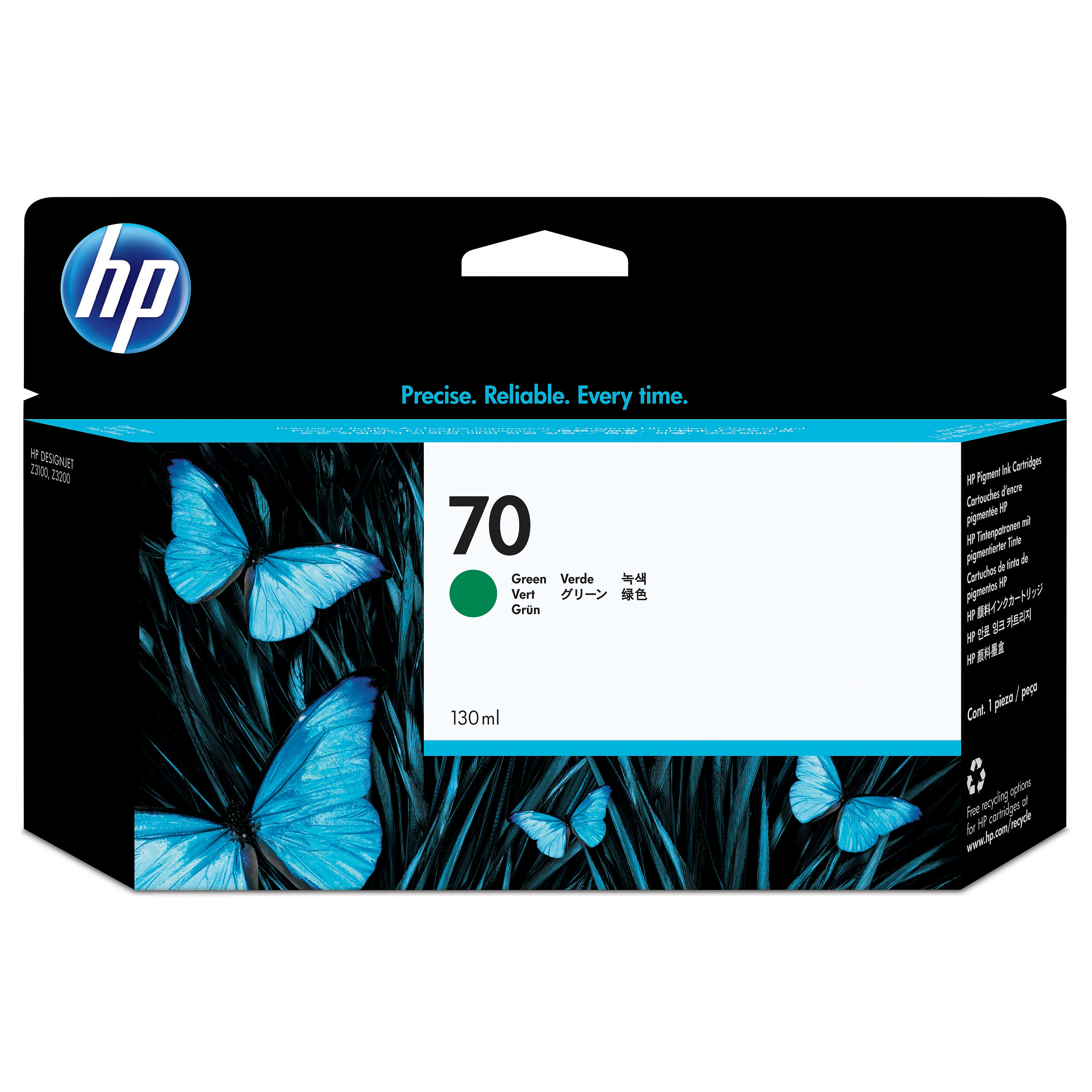 HP 70 130-ml Green DesignJet Ink Cartridge print head