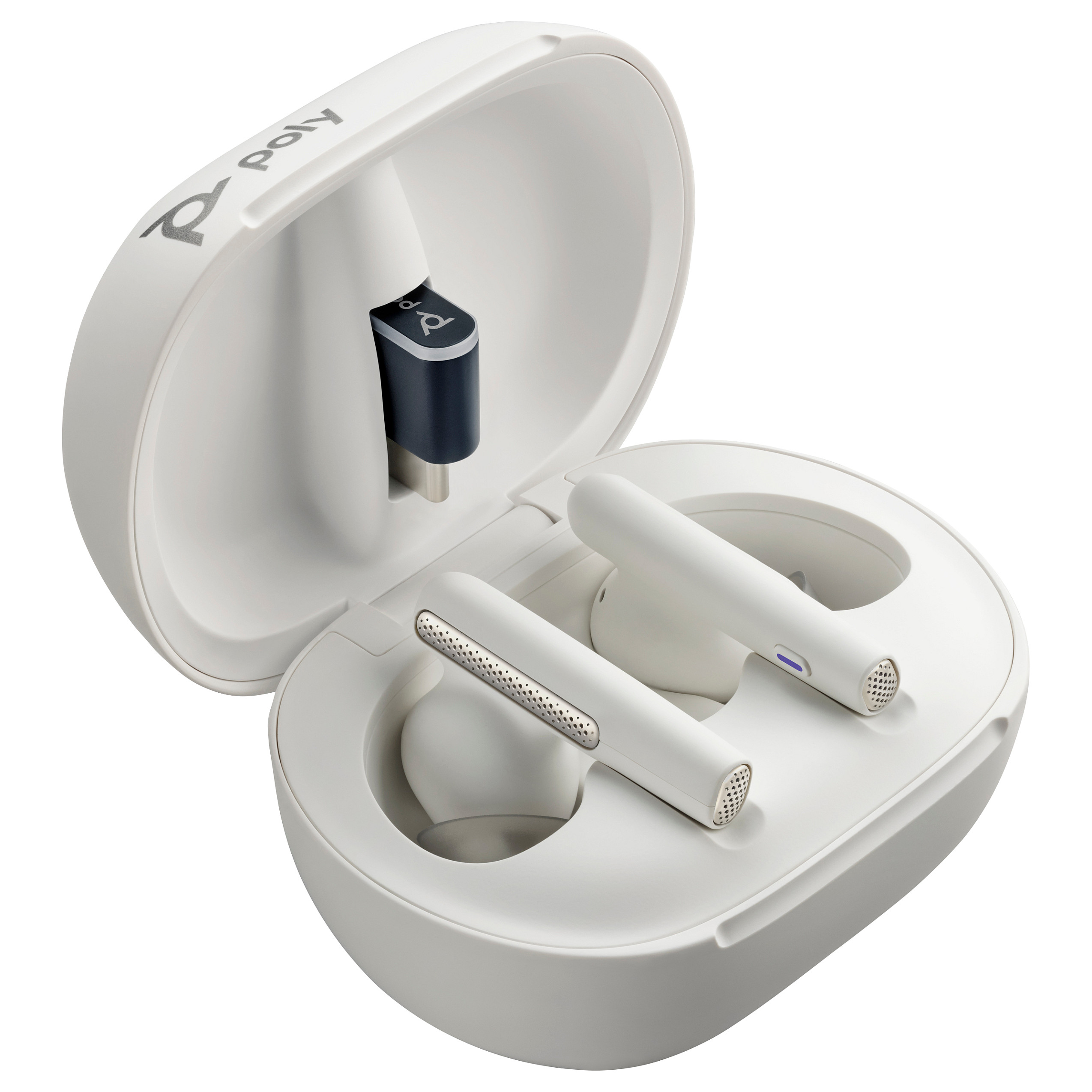 HP Poly Voyager Free 60/60+ Microsoft Teams Certified White Earbuds (2 Pieces)