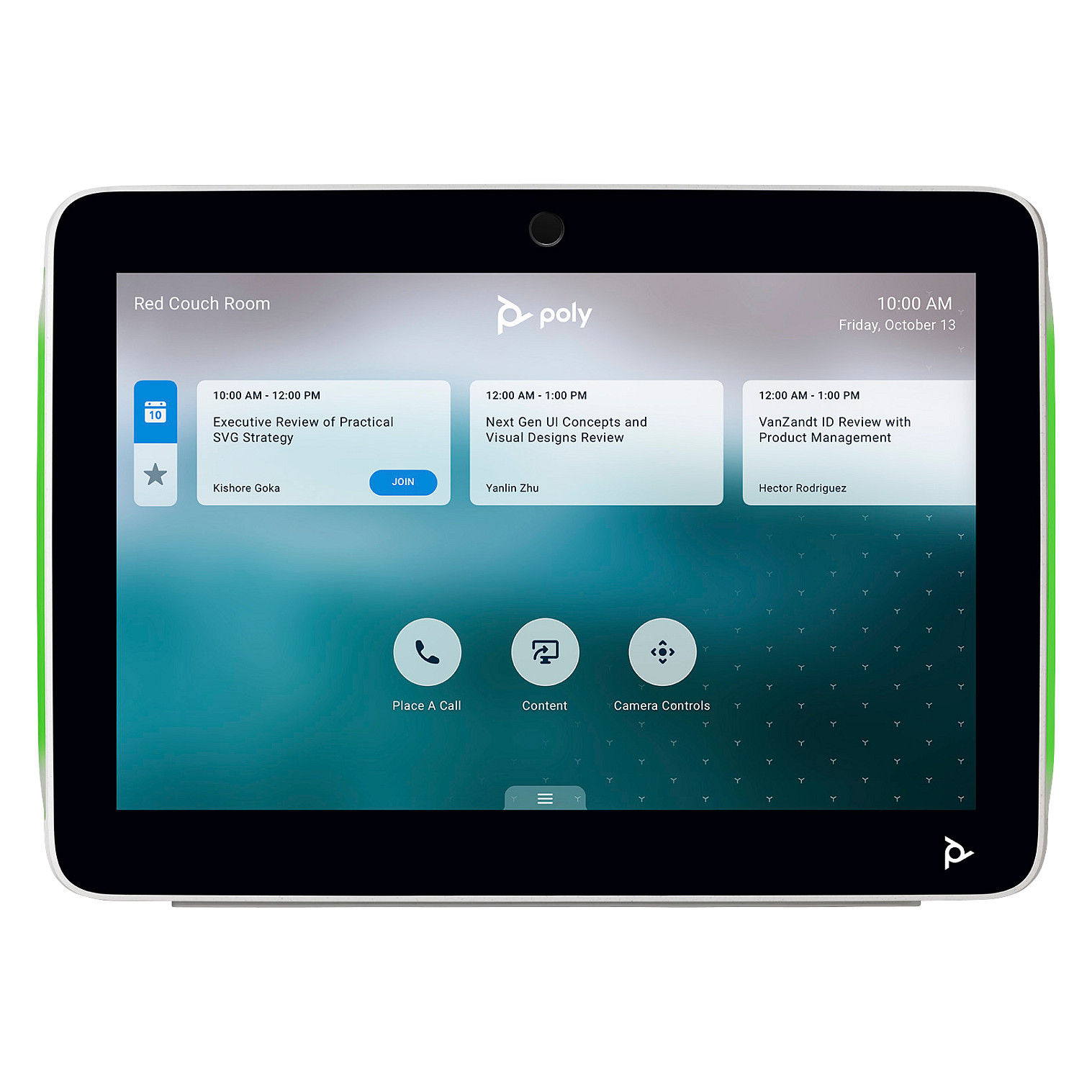 HP Poly TC10 10" Room Scheduler / Touch Control weiß