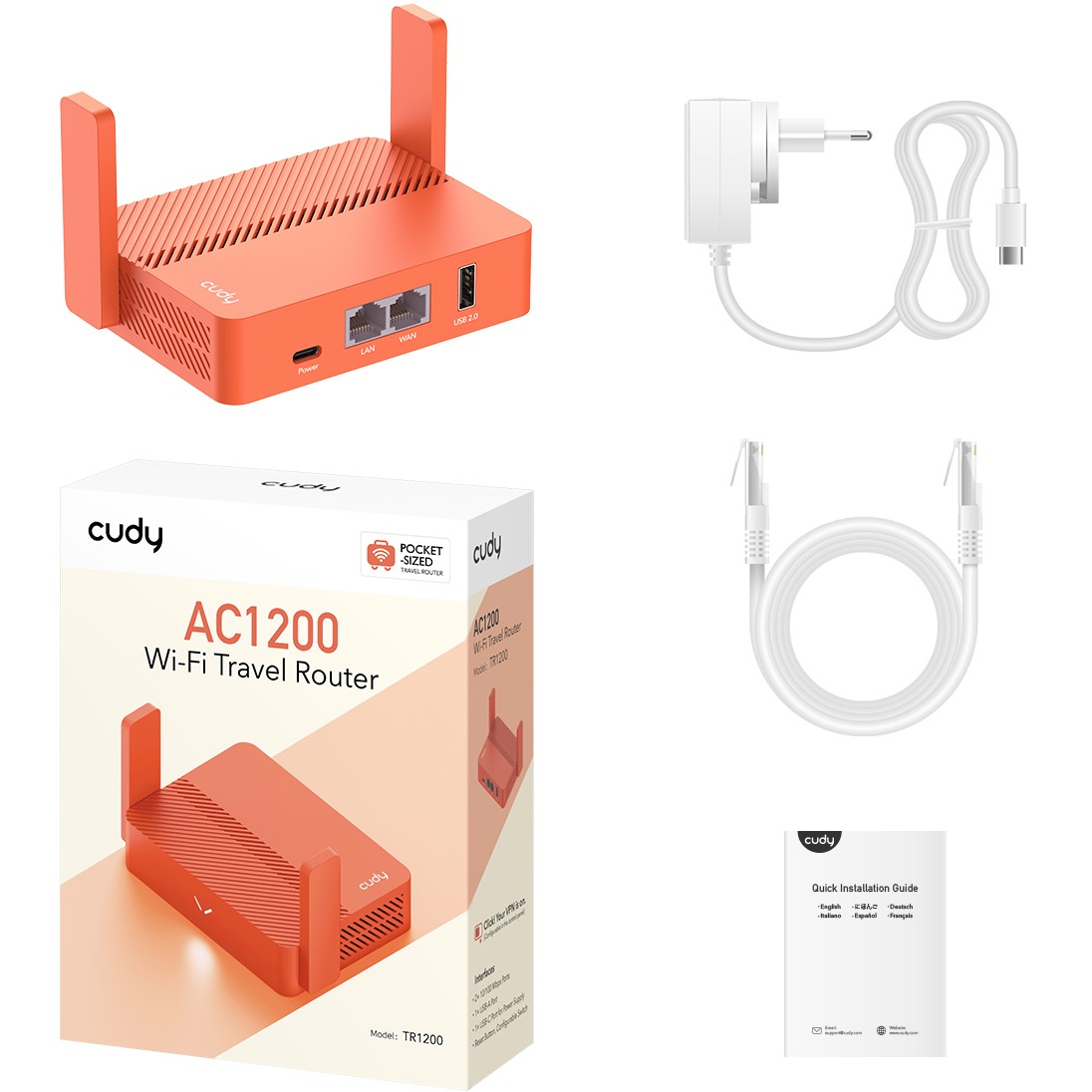 Cudy AC1200 wireless router, Cudy TR1200 TR1200 (BILD3)