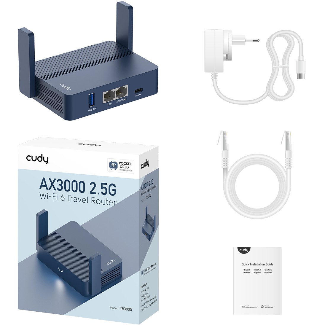 Cudy AX3000 wireless router, Cudy TR3000 TR3000 (BILD3)