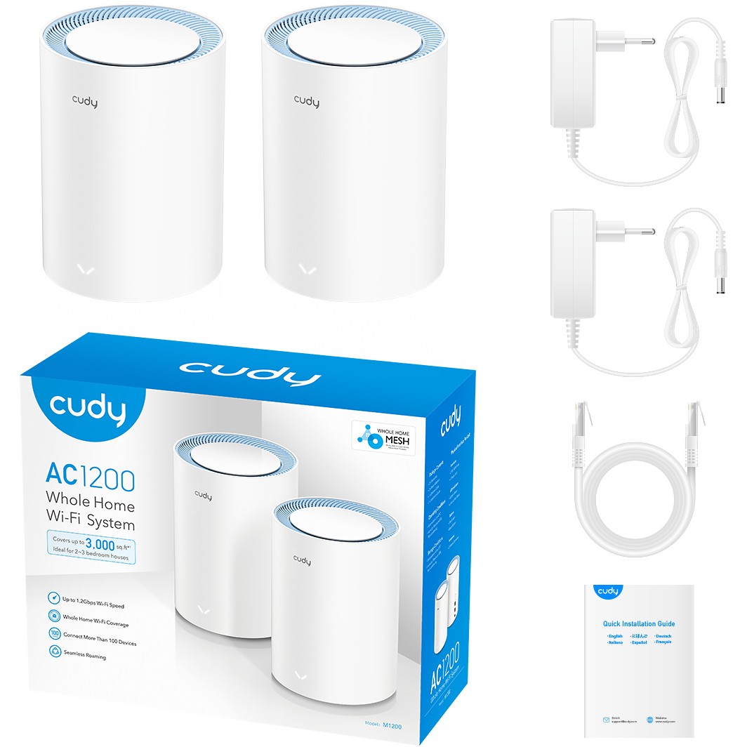Cudy M1200 2-PACK mesh wi-fi system, Cudy M1200(2-Pack)  (BILD5)