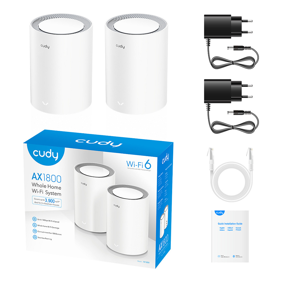 Cudy M3000 2-PACK mesh wi-fi system