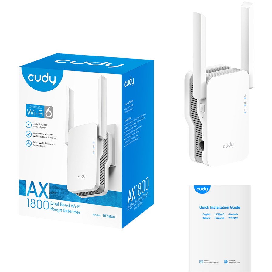 Cudy RE1800 Wi-Fi signal booster, Cudy RE1800 RE1800 (BILD5)