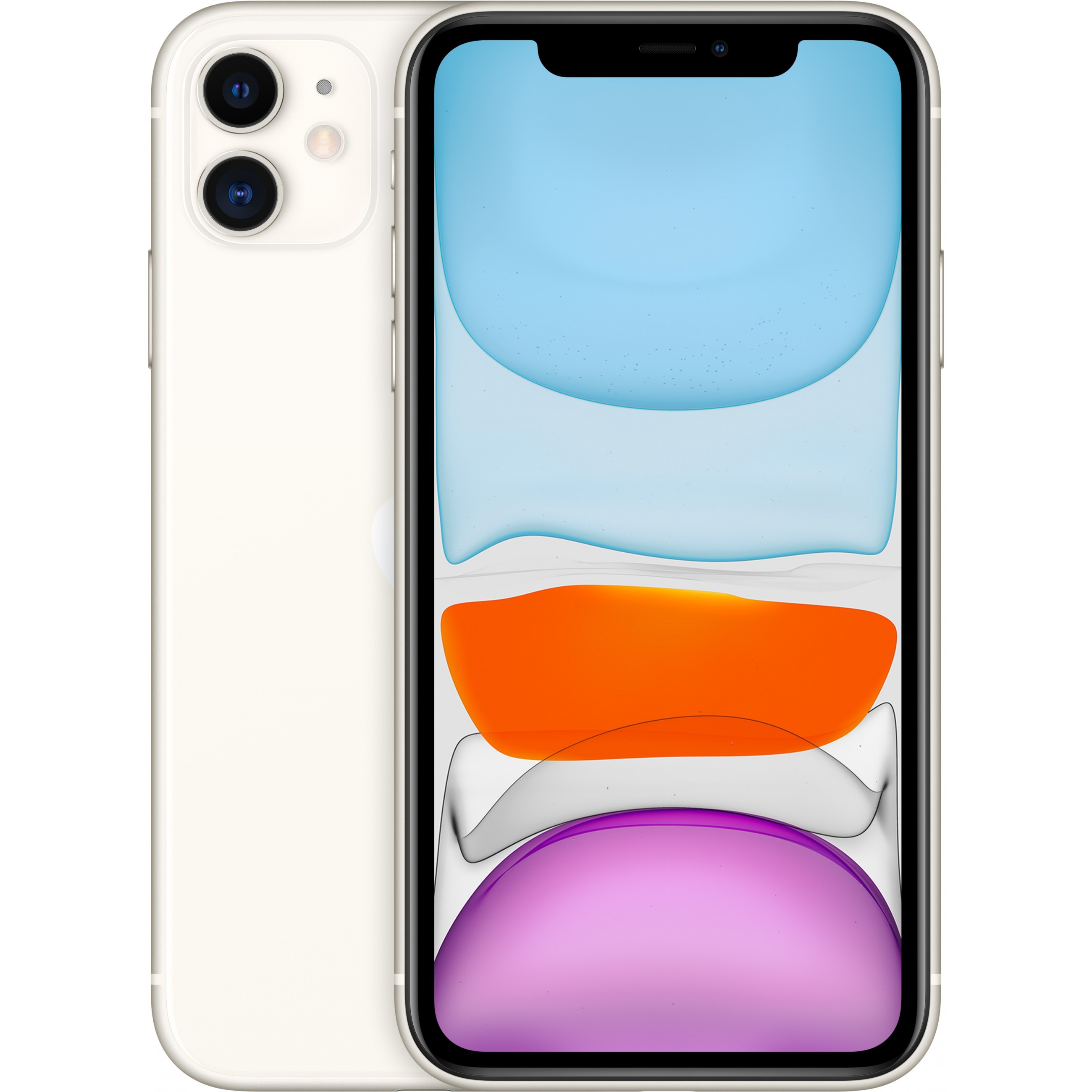 Apple iPhone 11 155 cm (6.1 Zoll) Dual-SIM iOS 14 4G 64 GB Weiß - Nr. MHDC3ZD/A