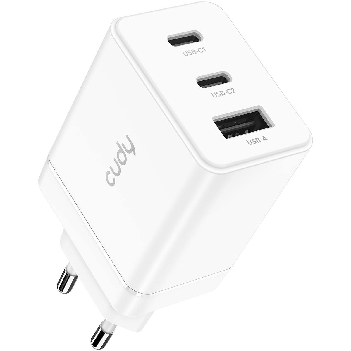 Cudy 3-Port 67W USB-C Charger with EU Plug - CH67_EU