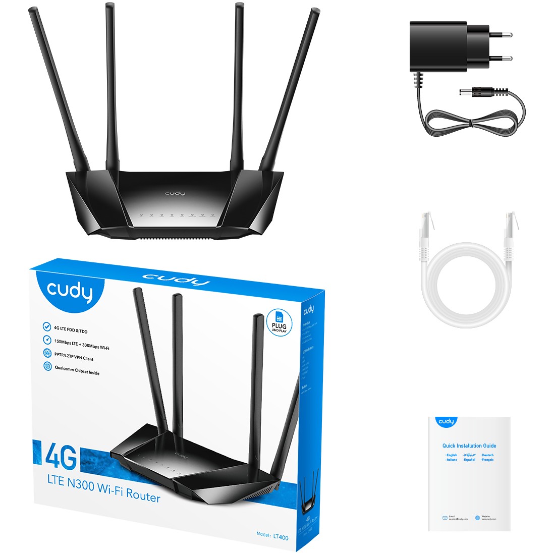 Cudy LT400 wireless router, Cudy LT400 LT400 (BILD3)