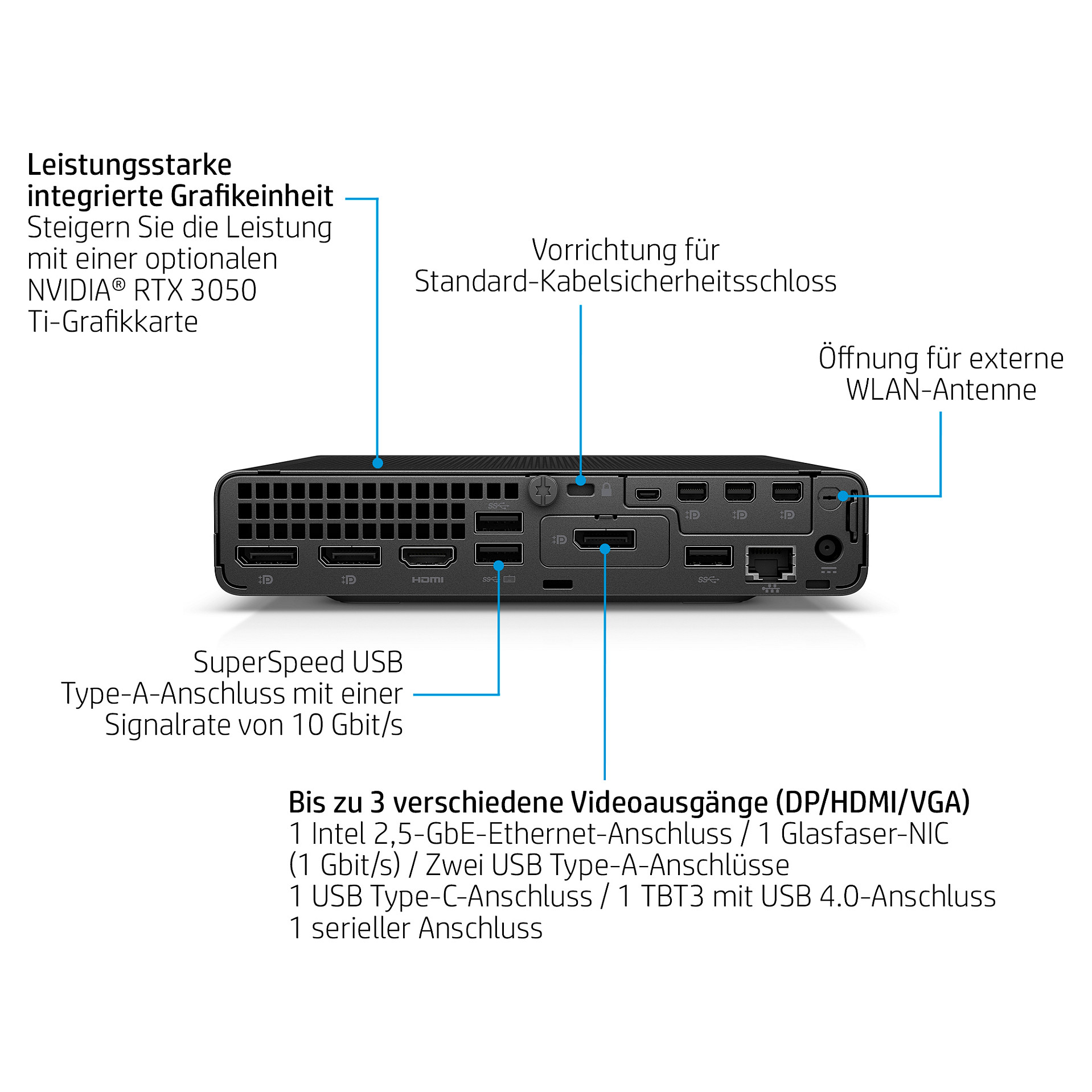 HP Elite Mini 800 G9 Intel Core i5-14500 16GB 256GB/SSD W11P 1J War (DE)