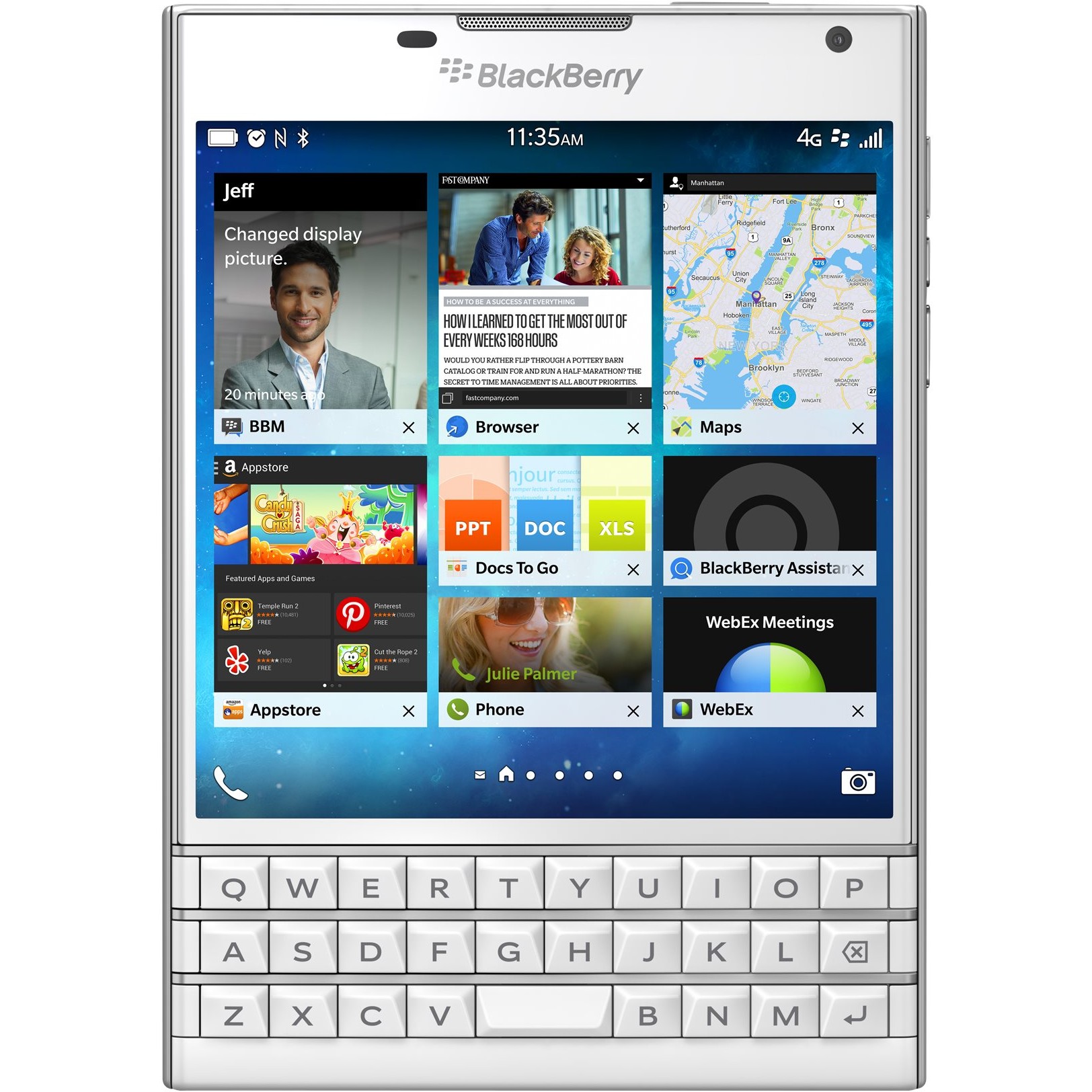 BlackBerry Passport 32GB pure white QWERTZ DE - PRD-59181-025