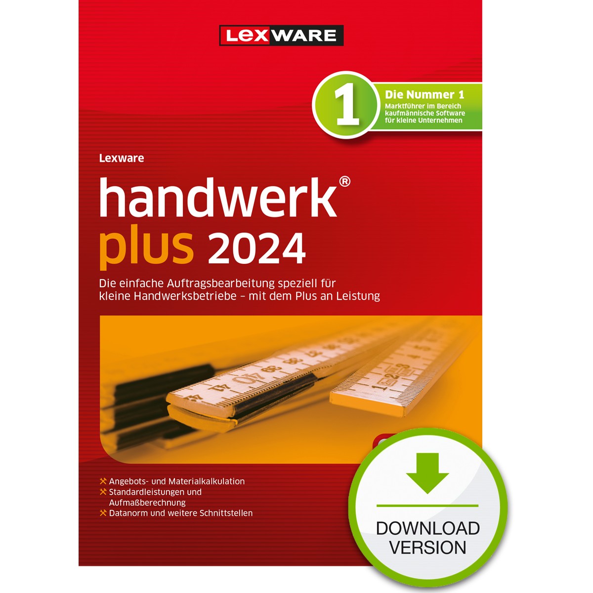 Lexware Handwerk Plus 2024 - 1 Device. 1 Year - ESD-DownloadESD - 06849-2038