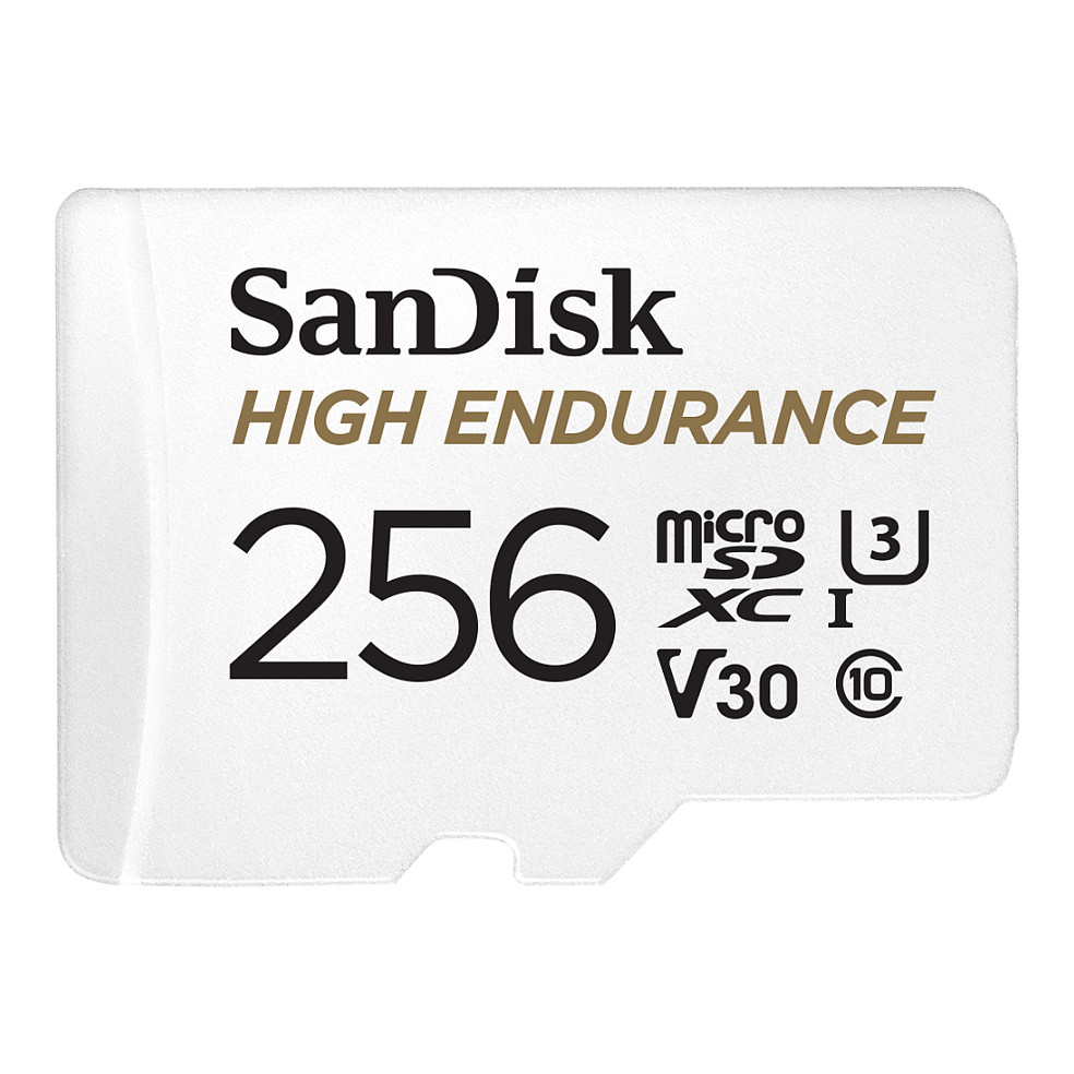 0619659173227 - SanDisk High Endurance Monitoring miniSDXC-Karte 256 GB Class 10 UHS-I UHS-Class 3 v30 Video Speed Class inkl SD-Adapter