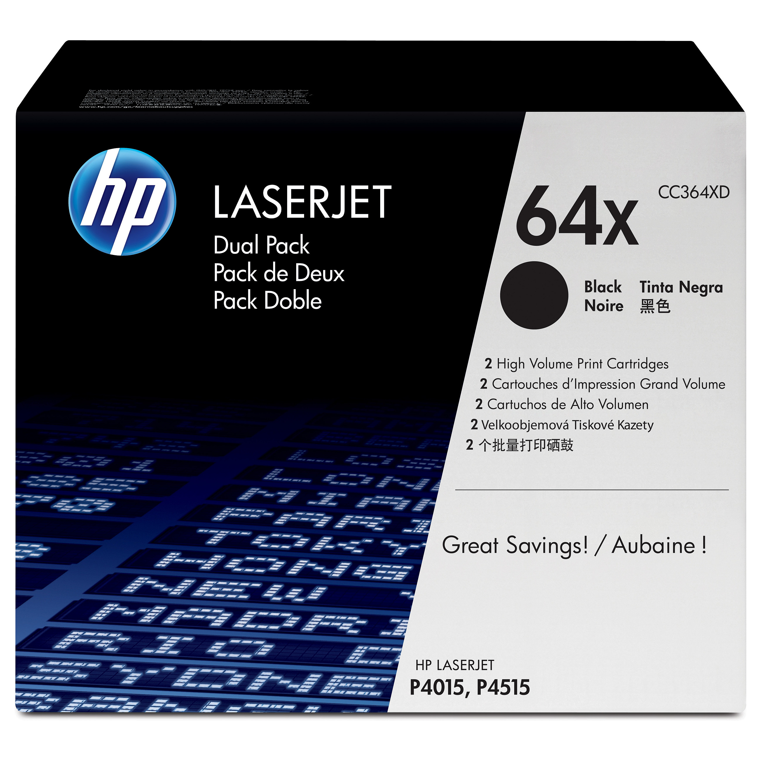 HP CC364XD / schwarz Toner