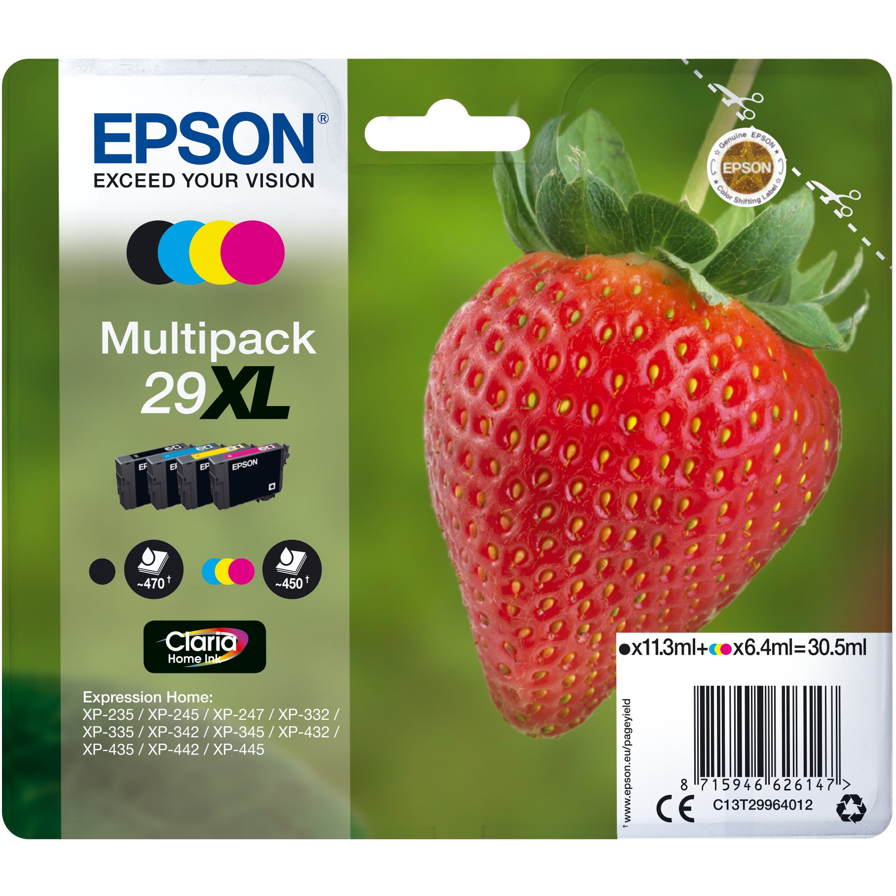 Epson C13T29964012, Tinte, Epson Strawberry C13T29964012  (BILD1)