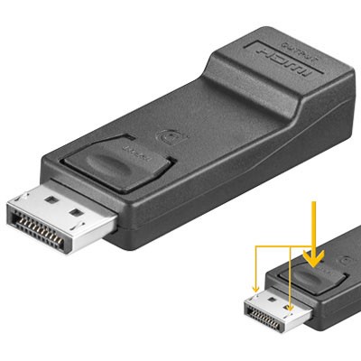 DisplayPort 1.2 > HDMI (ST-BU) Adapter Schwarz - 77403