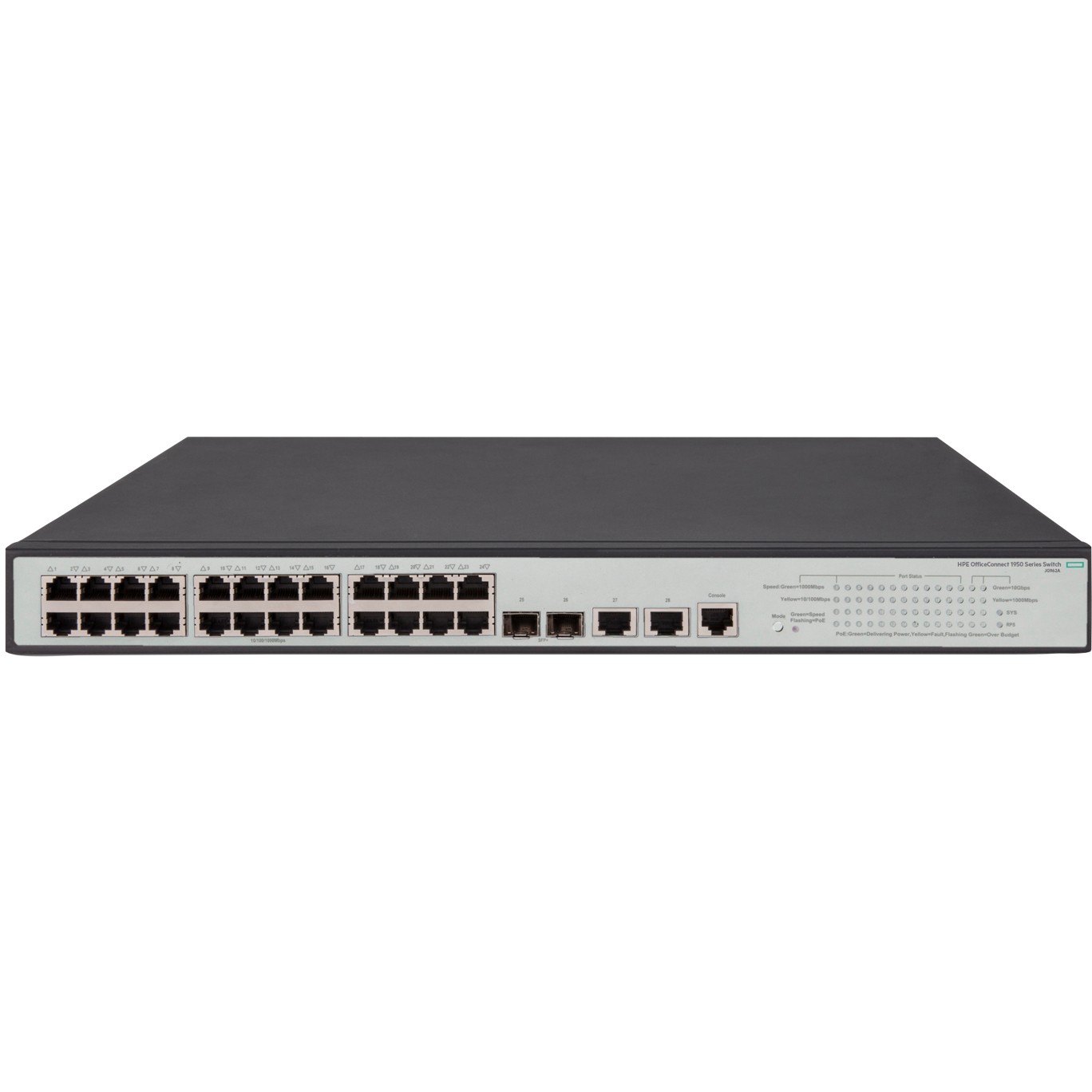 HPE OfficeConnect 1950 24G 2SFP+ 2XGT PoE+ - JG962A