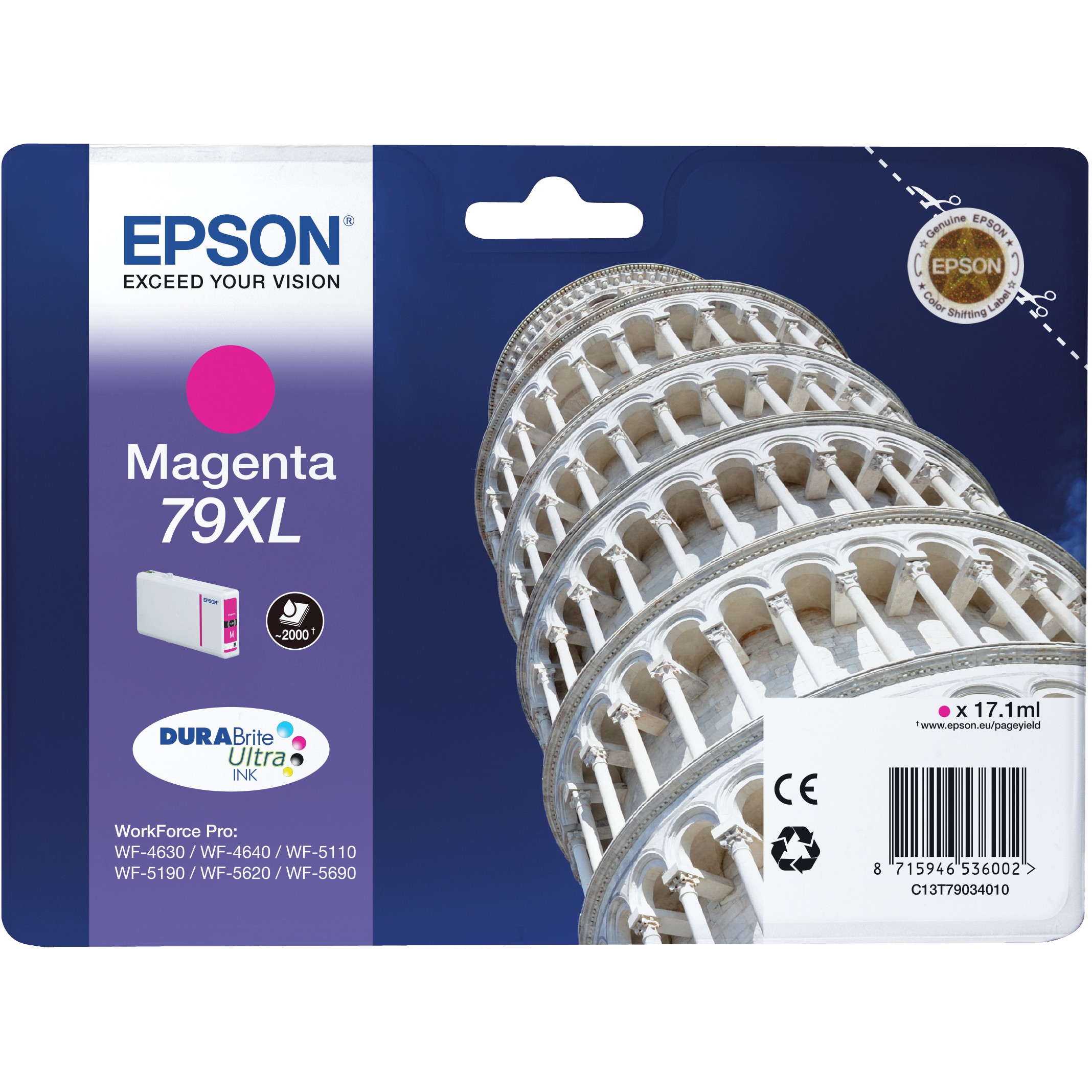 Epson Tinte 79 magenta XL T7903, Epson C13T79034010  (BILD1)