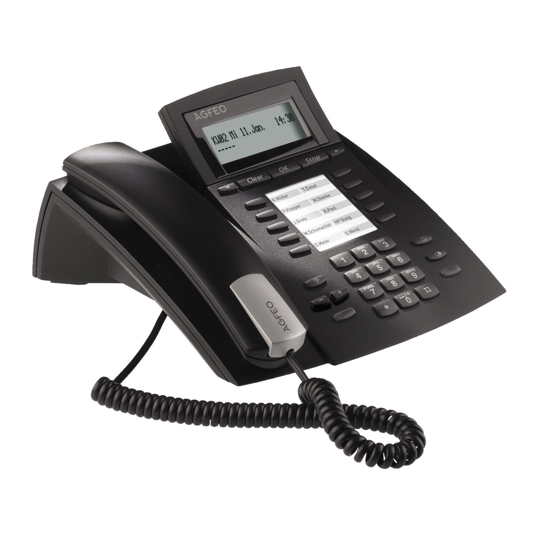 AGFEO ST 22 IP - VoIP-Telefon Schwarz Voice-Over-IP ISDN-Komfort/System-Te - 3
