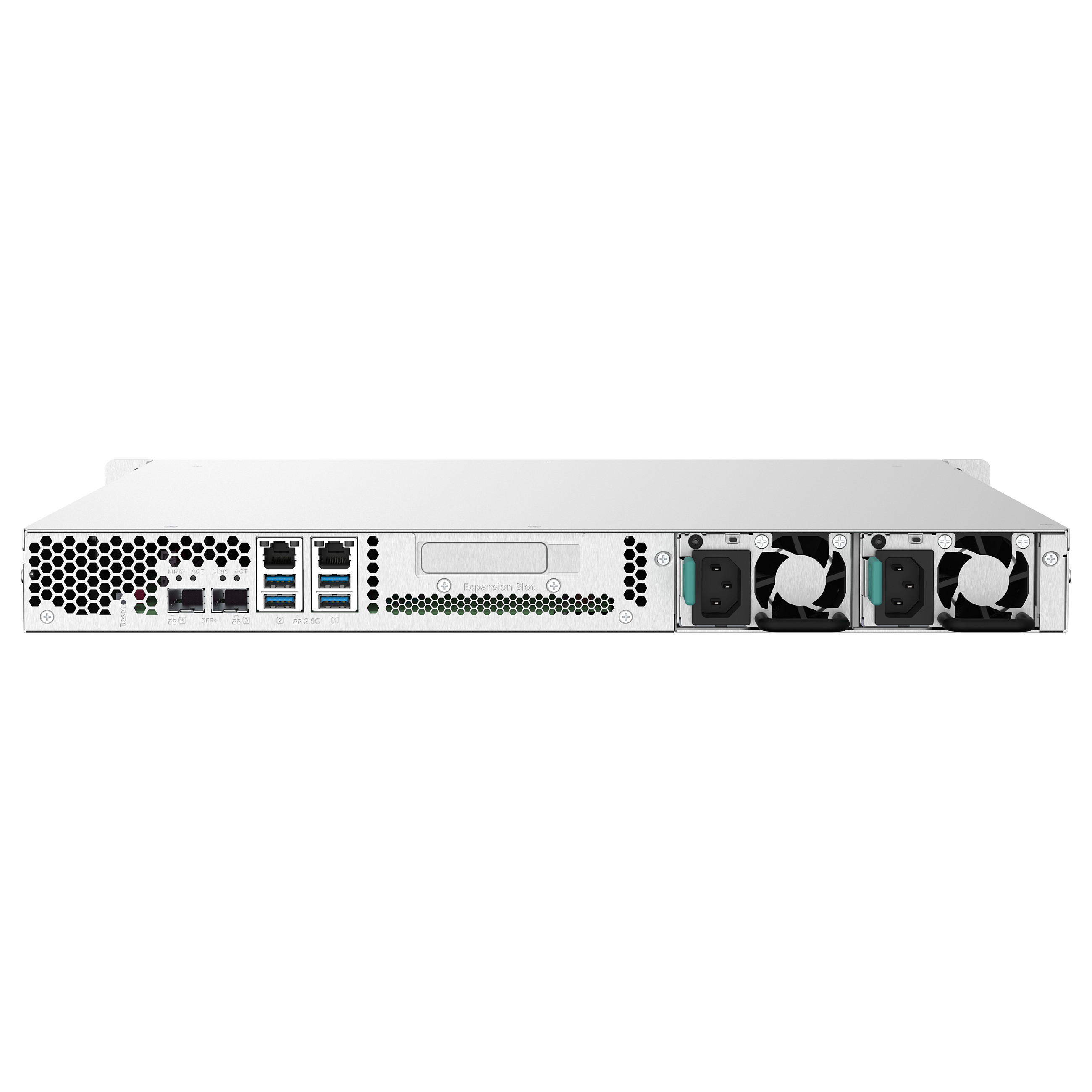 QNAP TS-432PXU-RP-2G 4-Bay rackmount NAS AL324 2GB DDR4 UDIMM RAM SATA 6Gb/s 2x 10GbE SFP+ 2x 2.5GbE 1x PCIe Gen2 x2 slot 250W