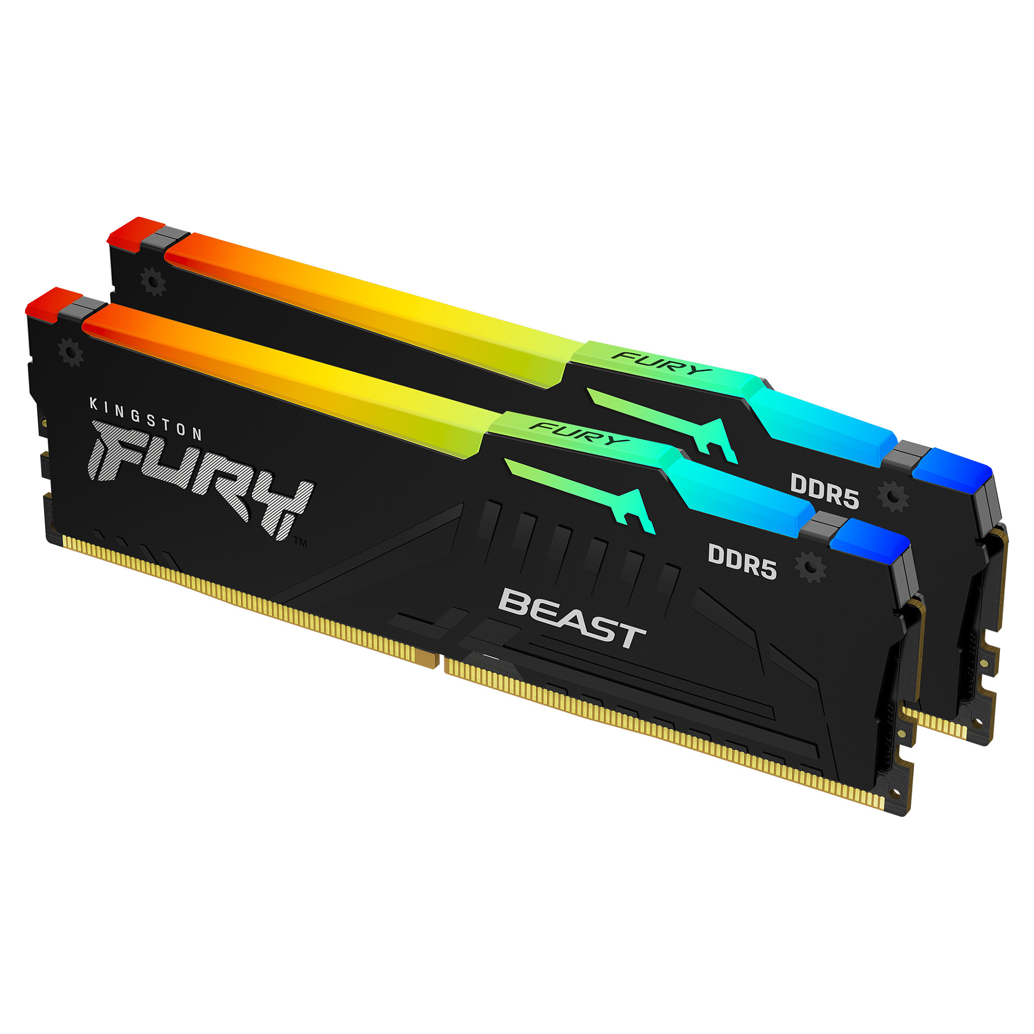 0740617328493 - FURY Beast RGB PC-Arbeitsspeicher Kit DDR5 32 GB 2 x 16 GB Non-ECC 5600 MHz 288pin DIMM CL40 KF556C40BBAK2-32